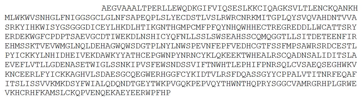 Antigen: PLA2R N-terminus fragment (Alanine20- Proline663)